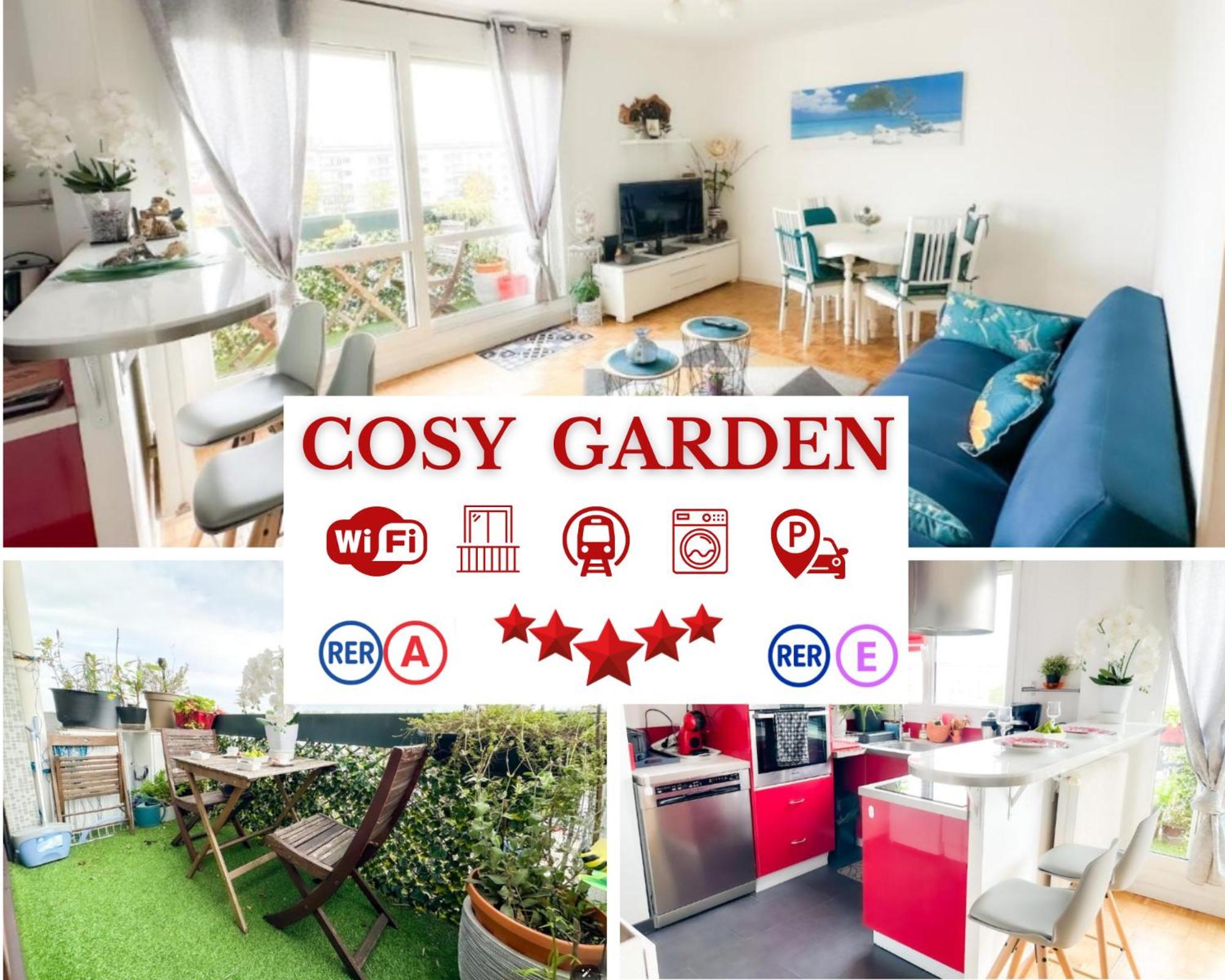 - Le Cosy Garden - Proche Rer A Et E - Paris Disney - Parking Et Wifi Gratuit ! Family Special Offer Шампиньи-сюр-Марн Экстерьер фото